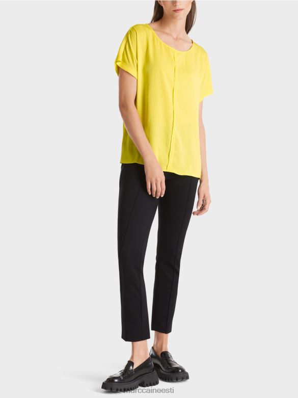 Marc Cain Riietus purist "koos ümbermõtlema" pluus J8DT881 pehme sidrun