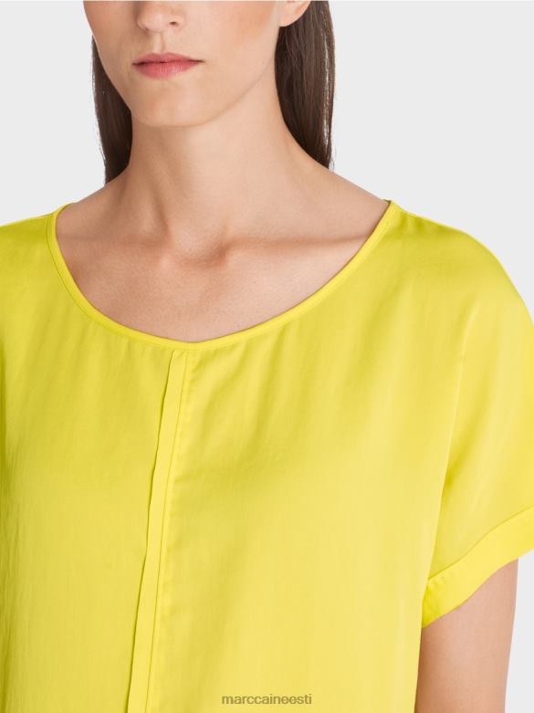 Marc Cain Riietus purist \"koos ümbermõtlema\" pluus J8DT881 pehme sidrun