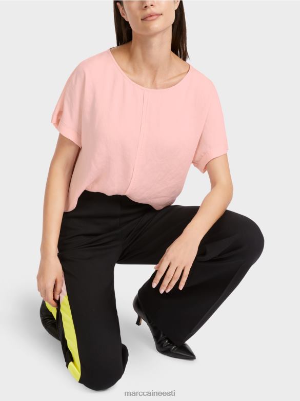 Marc Cain Riietus purist \"koos ümbermõtlema\" pluus J8DT885 pehme puuderroosa