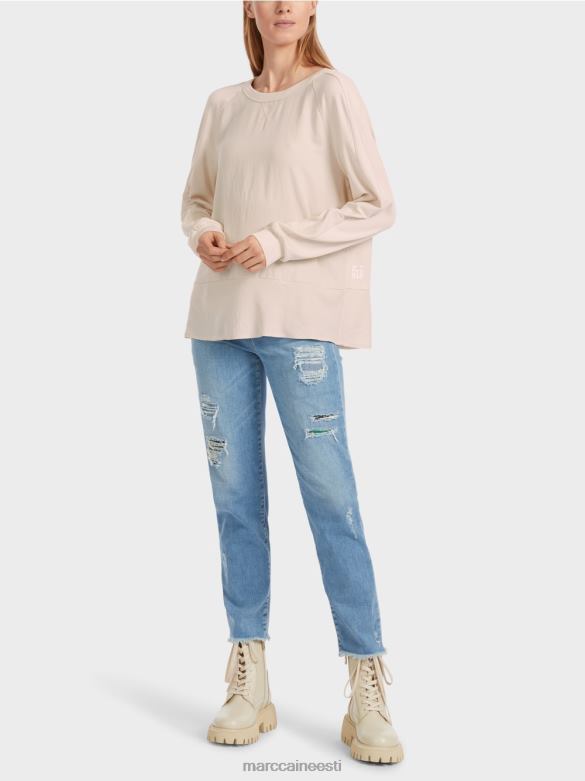 Marc Cain Riietus raglaani pluus materjaliseguga J8DT835 mandliõis