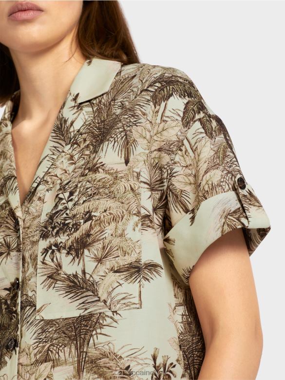 Marc Cain Riietus särgi stiilis peopesa motiiviga pluus J8DT961 pehme hingeõhk