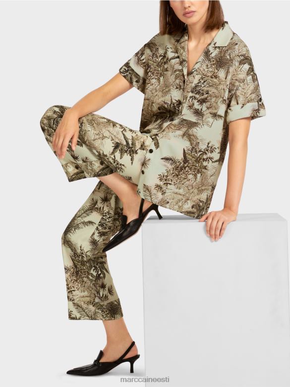 Marc Cain Riietus särgi stiilis peopesa motiiviga pluus J8DT961 pehme hingeõhk