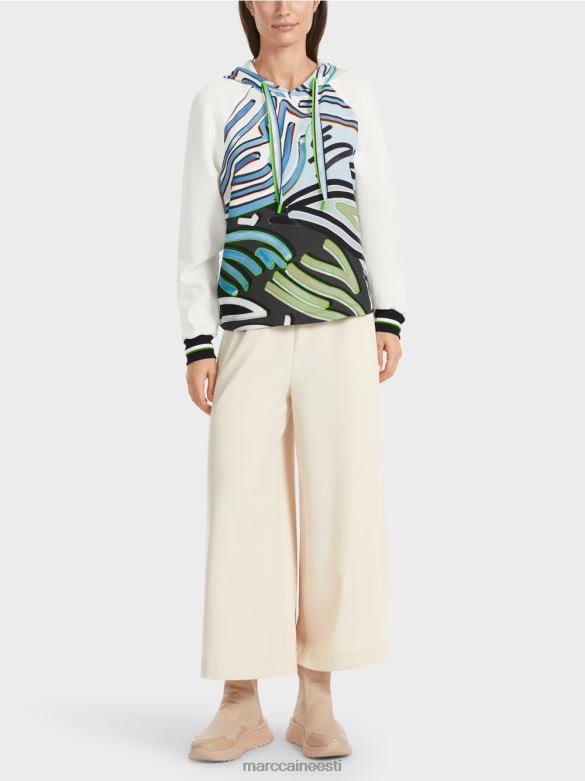 Marc Cain Riietus sportlik techno-jersey pluus J8DT869 pehme pulber sinine