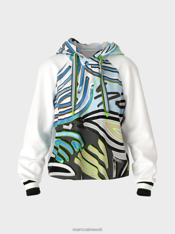 Marc Cain Riietus sportlik techno-jersey pluus J8DT869 pehme pulber sinine