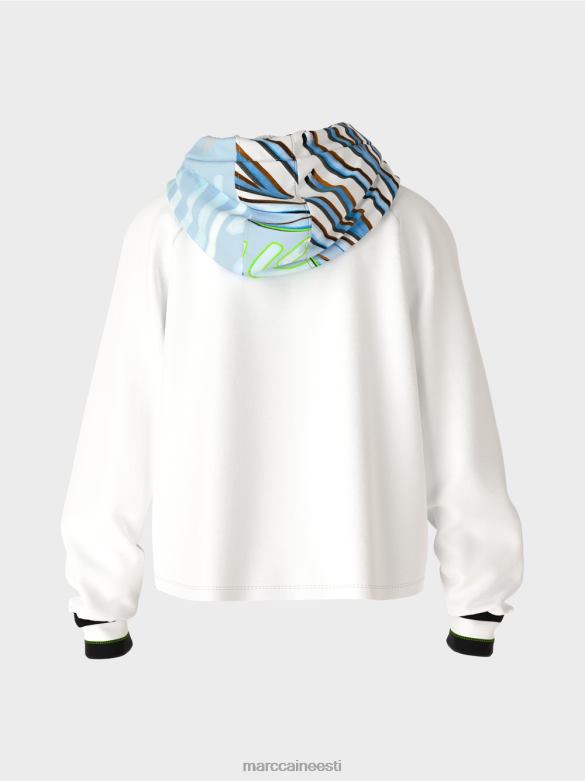 Marc Cain Riietus sportlik techno-jersey pluus J8DT869 pehme pulber sinine