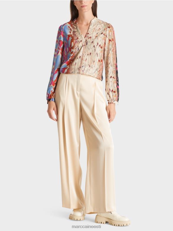 Marc Cain Riietus trükiseguga pluus J8DT864 tume suvetaevas