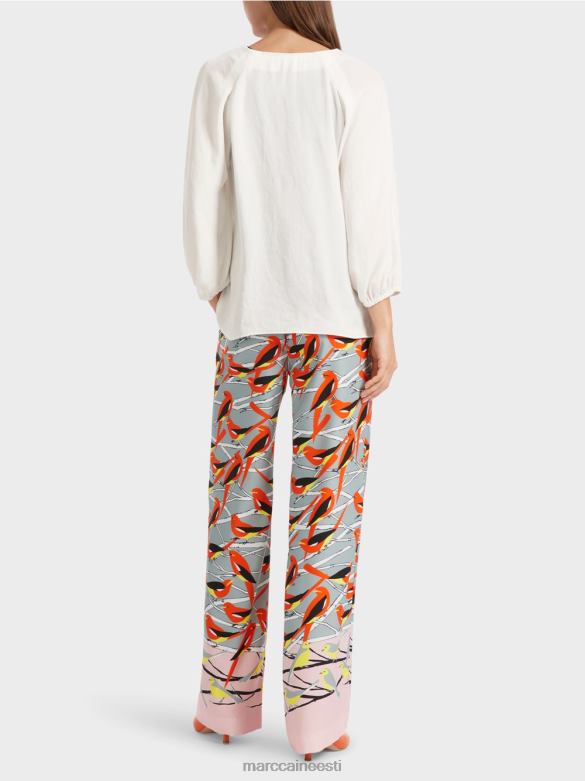 Marc Cain Riietus v-kaelusega \"mõelge koos pluus uuesti läbi J8DT891 määrdunudvalge