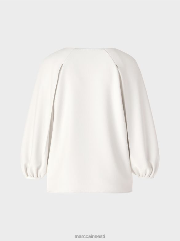 Marc Cain Riietus v-kaelusega \"mõelge koos pluus uuesti läbi J8DT891 määrdunudvalge