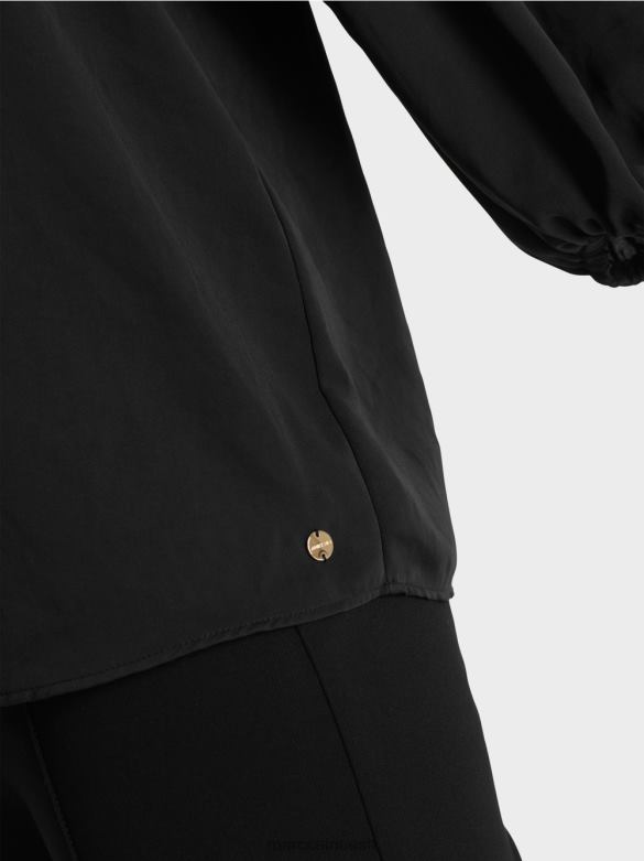 Marc Cain Riietus v-kaelusega \"mõelge koos pluus uuesti läbi J8DT892 must