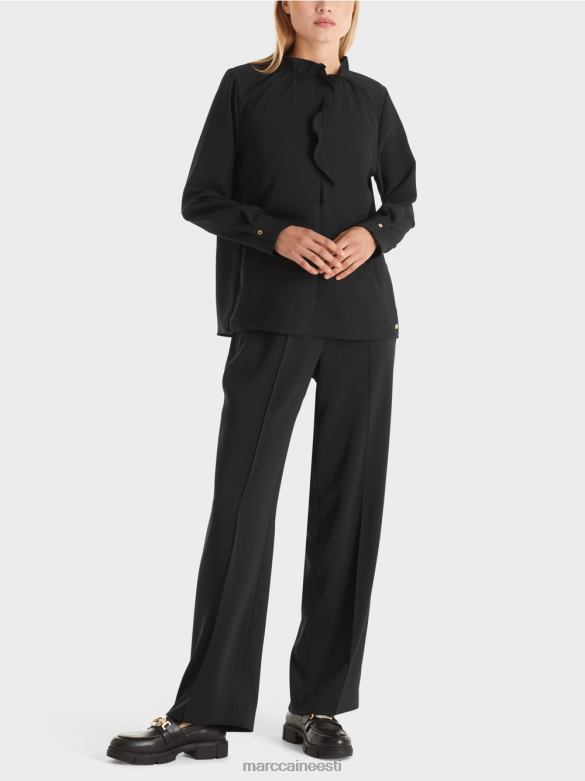 Marc Cain Riietus voolav pluus J8DT895 must