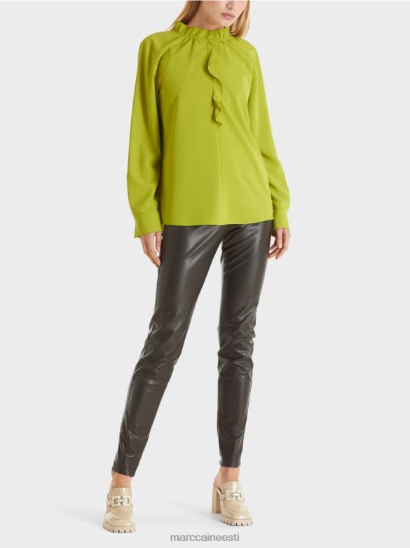 Marc Cain Riietus voolav pluus J8DT901 särav oliivroheline