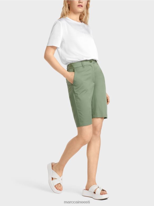 Marc Cain Riietus Naiseliku istmega finike lühikesed püksid J8DT663 müstiline roheline