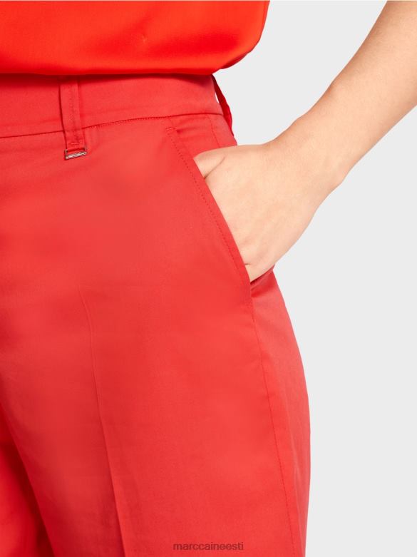 Marc Cain Riietus Naiseliku istmega finike lühikesed püksid J8DT670 tulipunane