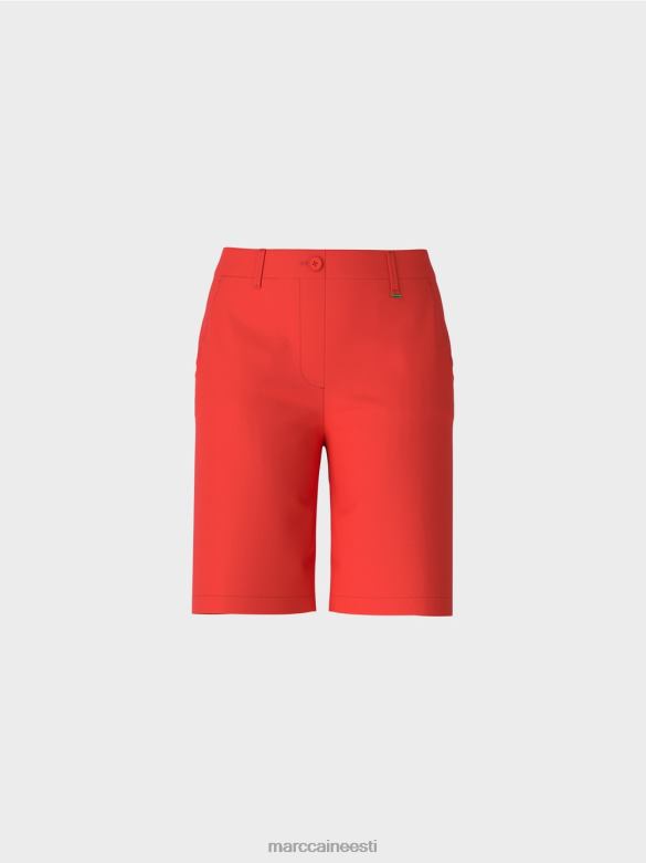 Marc Cain Riietus Naiseliku istmega finike lühikesed püksid J8DT670 tulipunane