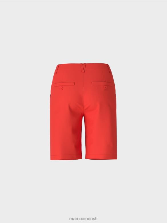 Marc Cain Riietus Naiseliku istmega finike lühikesed püksid J8DT670 tulipunane