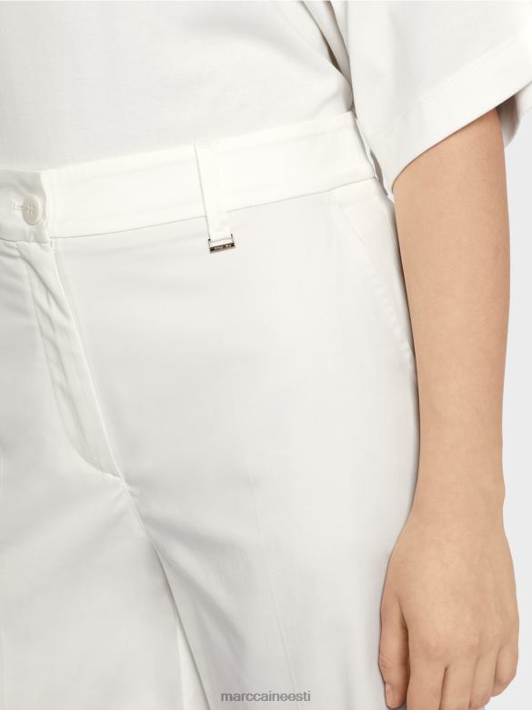 Marc Cain Riietus Naiseliku istmega finike lühikesed püksid J8DT679 määrdunudvalge