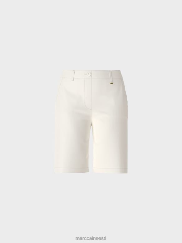 Marc Cain Riietus Naiseliku istmega finike lühikesed püksid J8DT679 määrdunudvalge