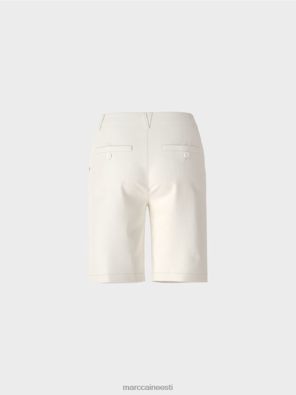 Marc Cain Riietus Naiseliku istmega finike lühikesed püksid J8DT679 määrdunudvalge