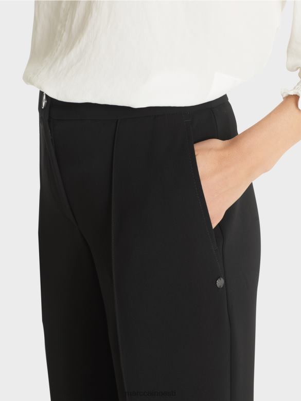 Marc Cain Riietus Wellingtoni laia säärega püksid J8DT565 must