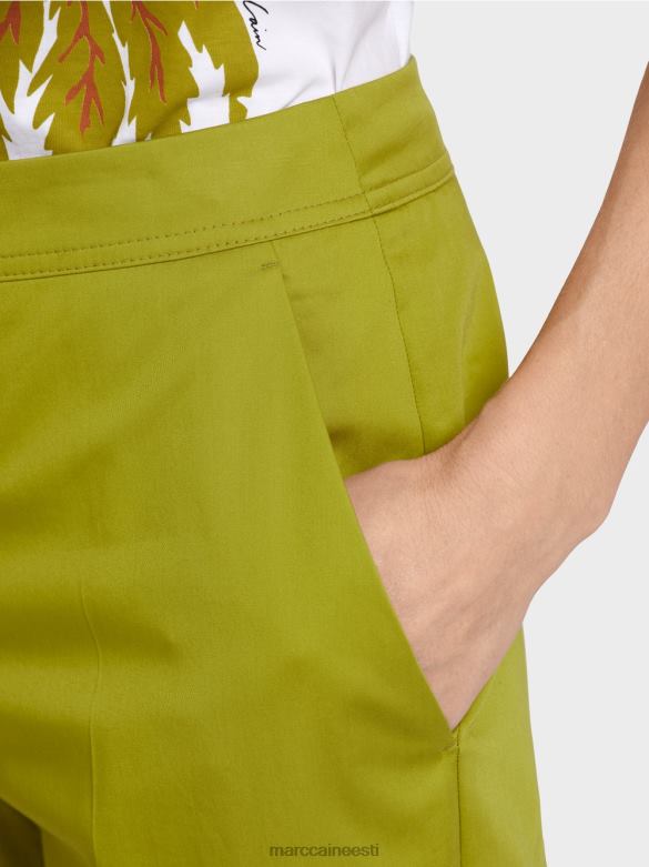Marc Cain Riietus chino stiilis püksid J8DT634 sügav oliiviroheline