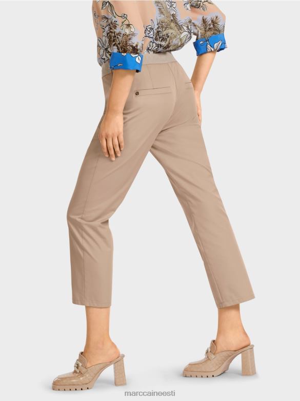 Marc Cain Riietus elastse vöökohaga püksid J8DT687 pehme taupe