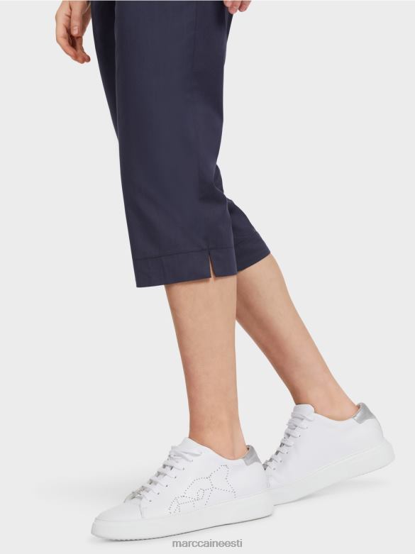 Marc Cain Riietus elastse vöökohaga suvepüksid J8DT596 kesköösinine