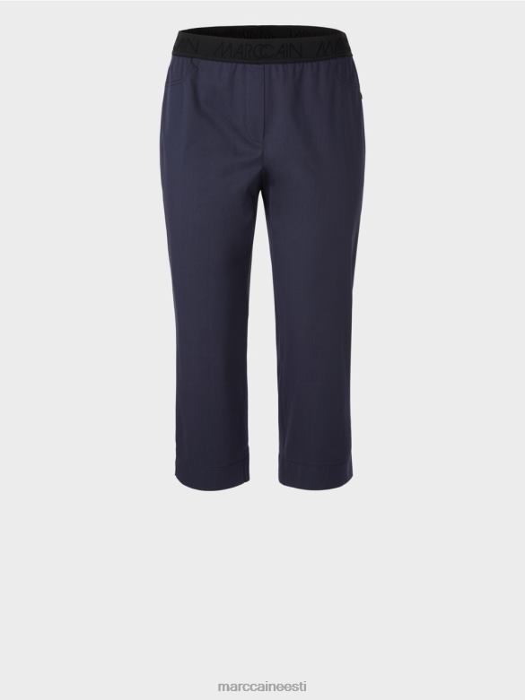 Marc Cain Riietus elastse vöökohaga suvepüksid J8DT596 kesköösinine