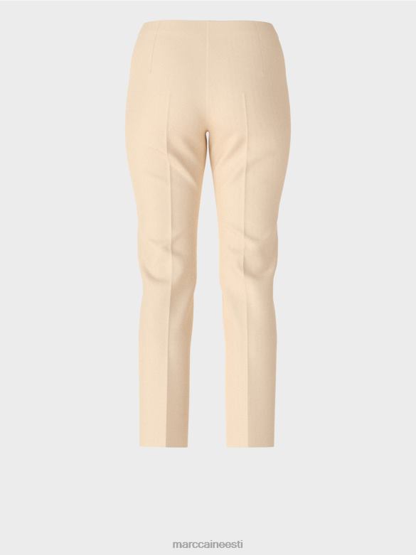 Marc Cain Riietus elegantsed jersey püksid sydney J8DT593 tume kreem