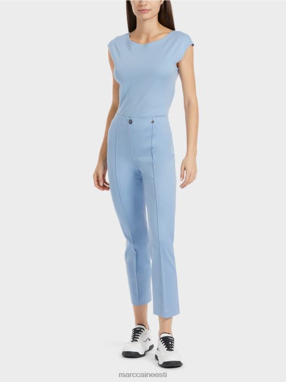 Marc Cain Riietus elegantsed jersey püksid sydney J8DT594 tume suvetaevas