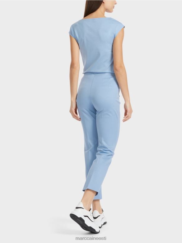 Marc Cain Riietus elegantsed jersey püksid sydney J8DT594 tume suvetaevas