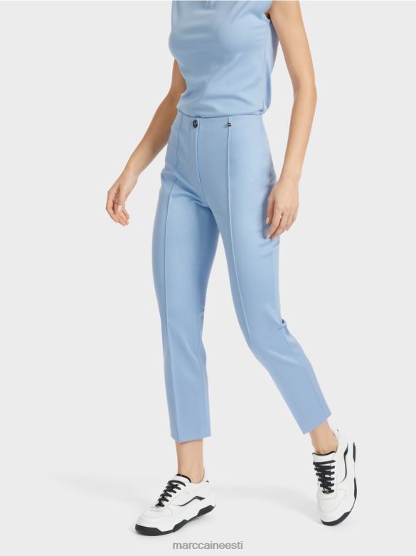 Marc Cain Riietus elegantsed jersey püksid sydney J8DT594 tume suvetaevas