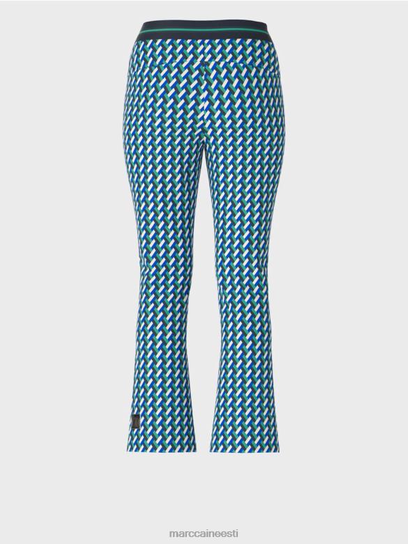 Marc Cain Riietus fengyi kitsad sirge säärega püksid J8DT542 emailiga