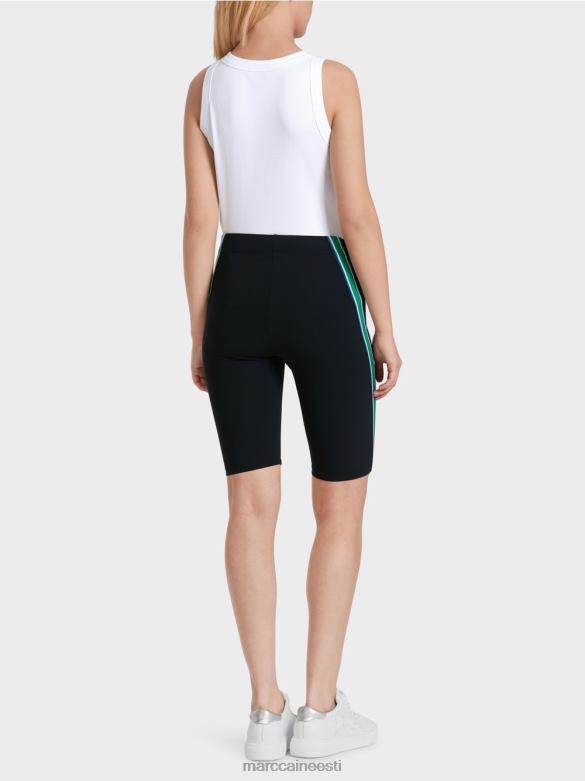 Marc Cain Riietus figuuri kallistavad nööriga paelaga lühikesed püksid J8DT604 kesköösinine