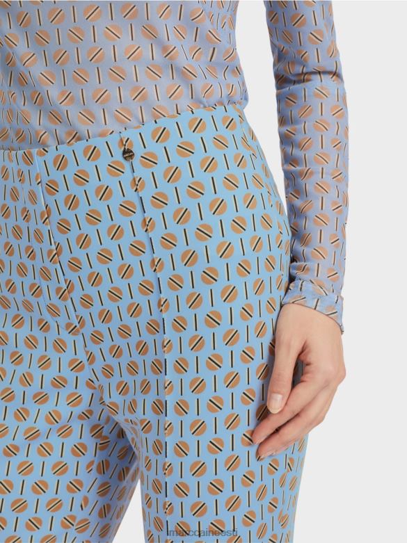 Marc Cain Riietus graafilise trükiga frederica püksid J8DT554 tume suvetaevas