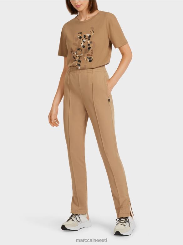 Marc Cain Riietus küljelõhikutega püksid J8DT710 kerge kohv