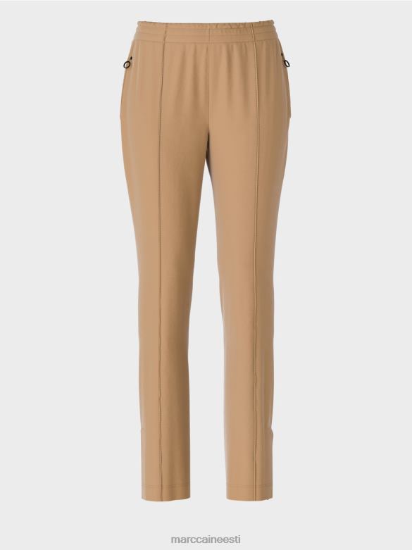 Marc Cain Riietus küljelõhikutega püksid J8DT710 kerge kohv