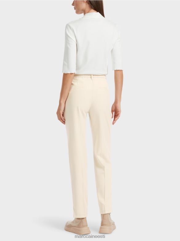 Marc Cain Riietus küljelõhikutega püksid fushun J8DT559 pehme kuukivi