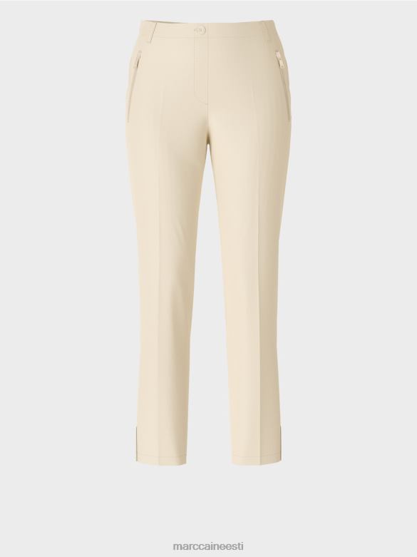 Marc Cain Riietus küljelõhikutega püksid fushun J8DT559 pehme kuukivi
