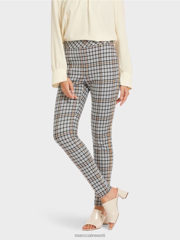 Marc Cain Riietus küljetoruga kontrollitud püksid J8DT735 atmosfääri sinine