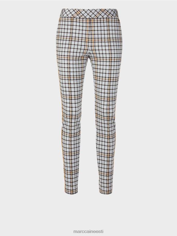 Marc Cain Riietus küljetoruga kontrollitud püksid J8DT735 atmosfääri sinine