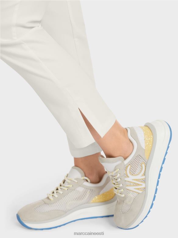 Marc Cain Riietus \"koos ümber mõtlema\" laia säärega püksid J8DT717 määrdunudvalge