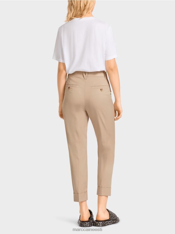 Marc Cain Riietus kortsu ja mansetiga franca püksid J8DT664 sügav liiv