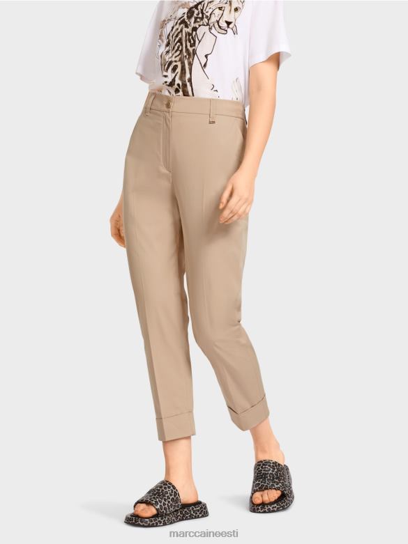 Marc Cain Riietus kortsu ja mansetiga franca püksid J8DT664 sügav liiv