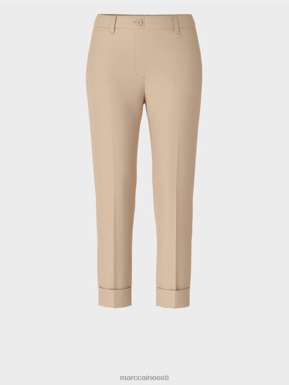 Marc Cain Riietus kortsu ja mansetiga franca püksid J8DT664 sügav liiv
