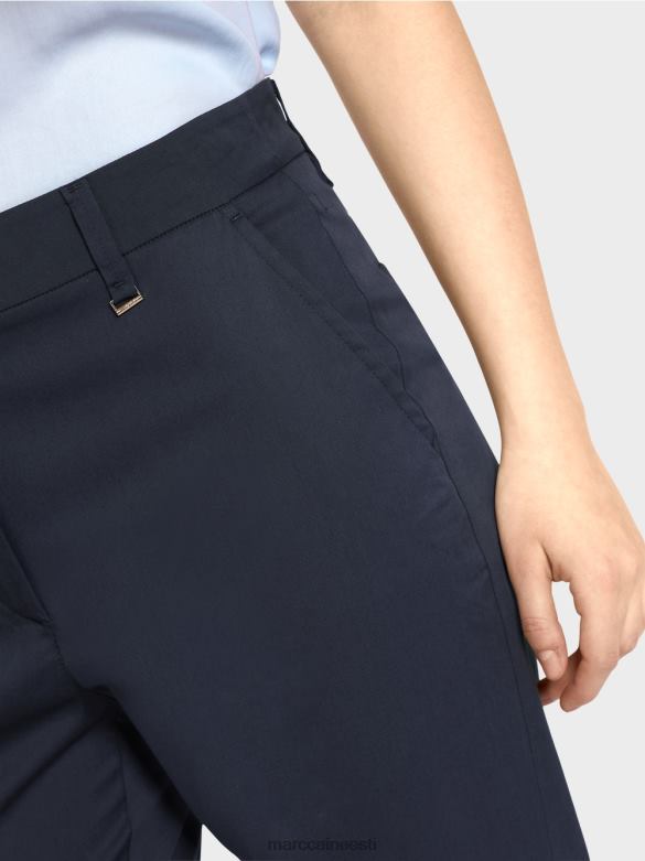 Marc Cain Riietus kortsu ja mansetiga franca püksid J8DT667 kesköösinine