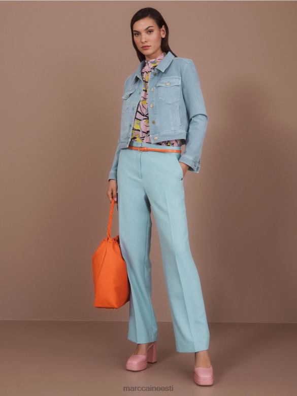 Marc Cain Riietus laia säärega kortspüksid wukari J8DT590 tume taevasinine