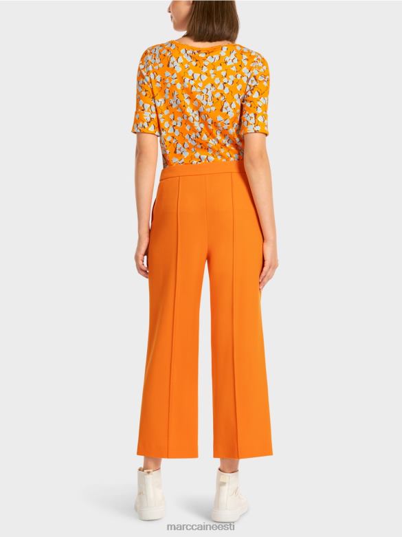 Marc Cain Riietus laia säärega püksid J8DT732 selge oranž