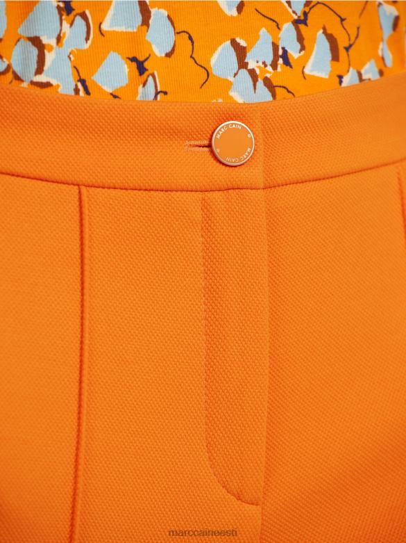 Marc Cain Riietus laia säärega püksid J8DT732 selge oranž