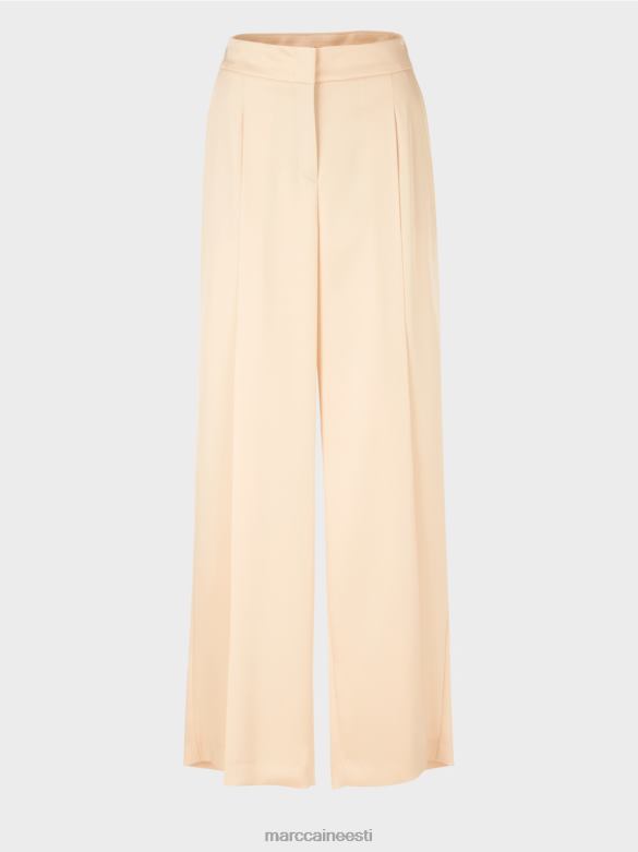 Marc Cain Riietus laia säärega plisseeritud wichita püksid J8DT557 tume kreem