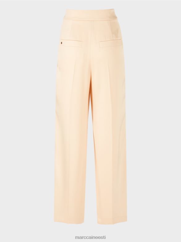 Marc Cain Riietus laia säärega plisseeritud wichita püksid J8DT557 tume kreem